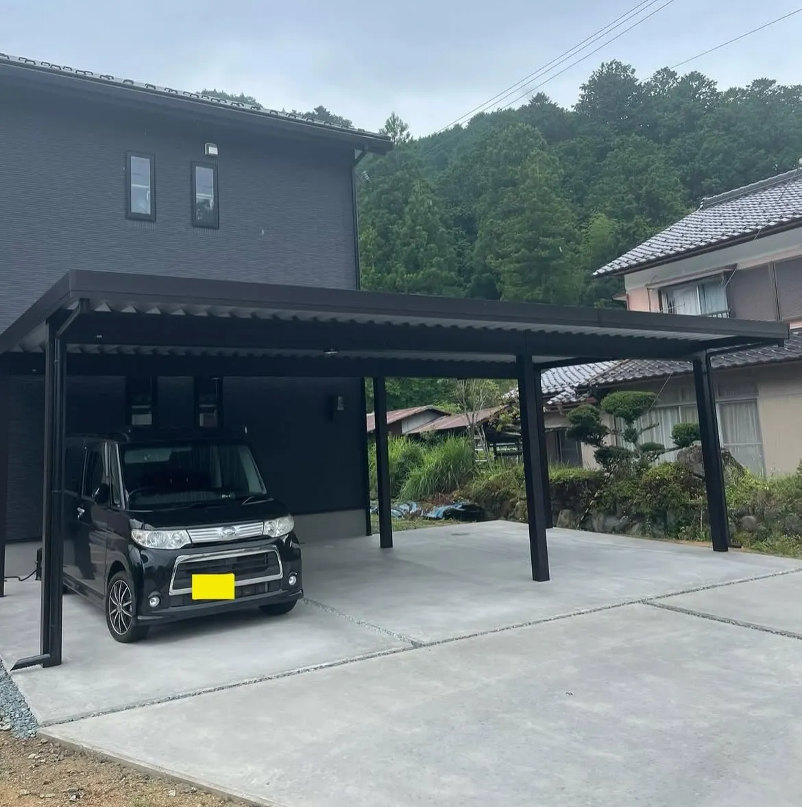 【養父市|カーポート・土間コンクリート工事】