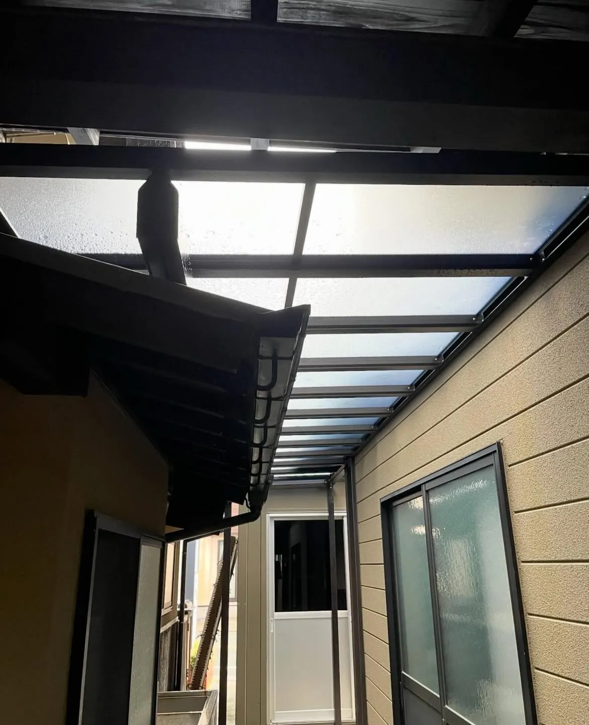 【豊岡市内|テラス屋根工事】