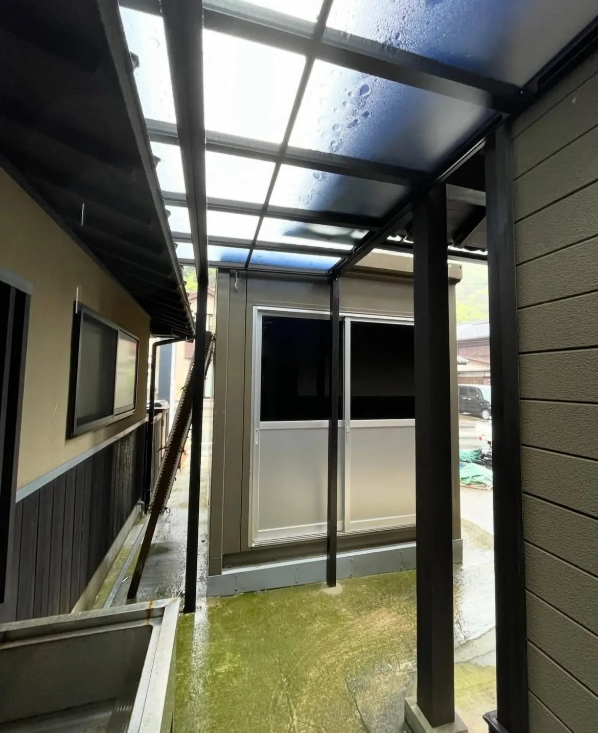 【豊岡市内|テラス屋根工事】