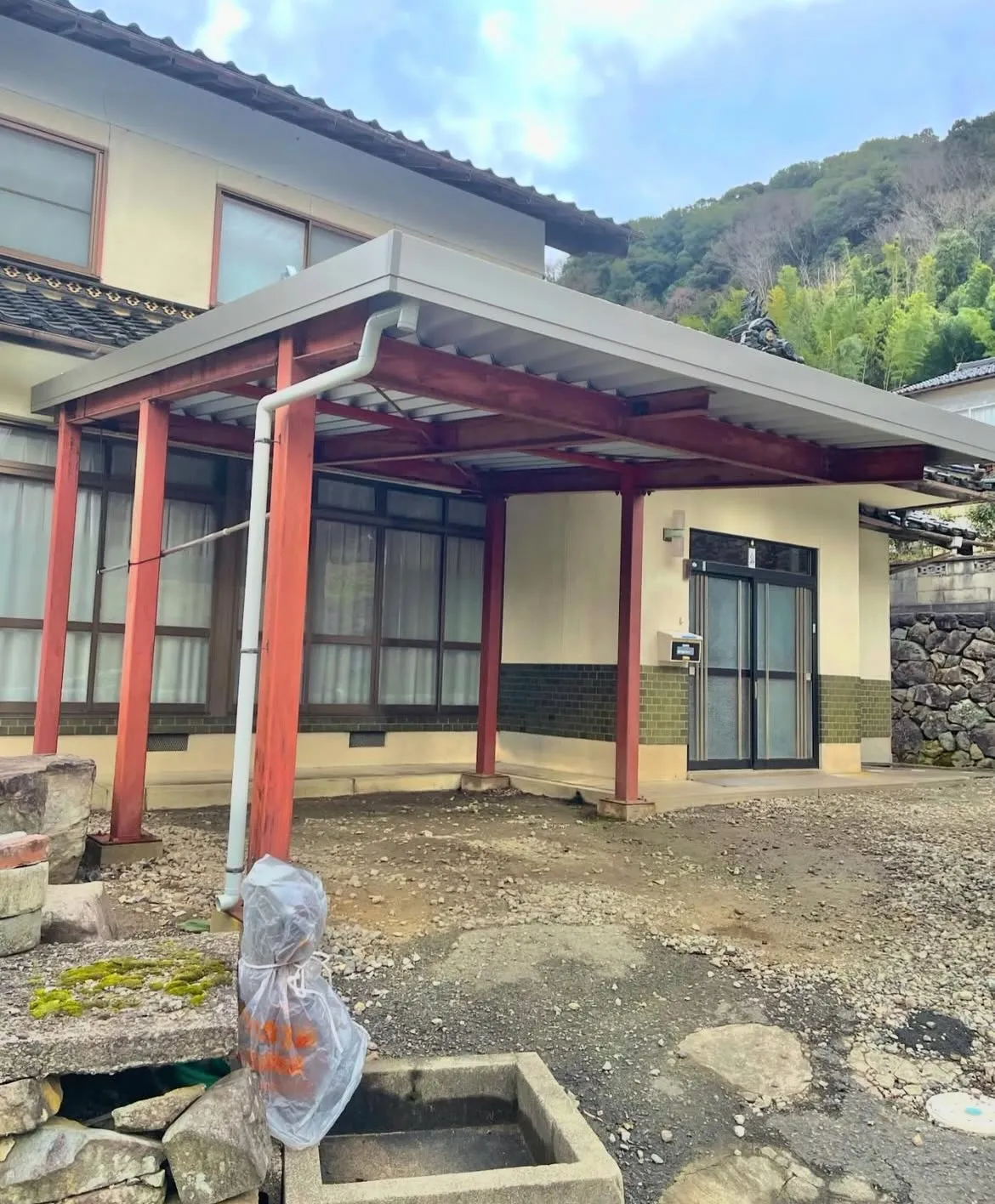 【豊岡市｜カーポート屋根張り替え工事】