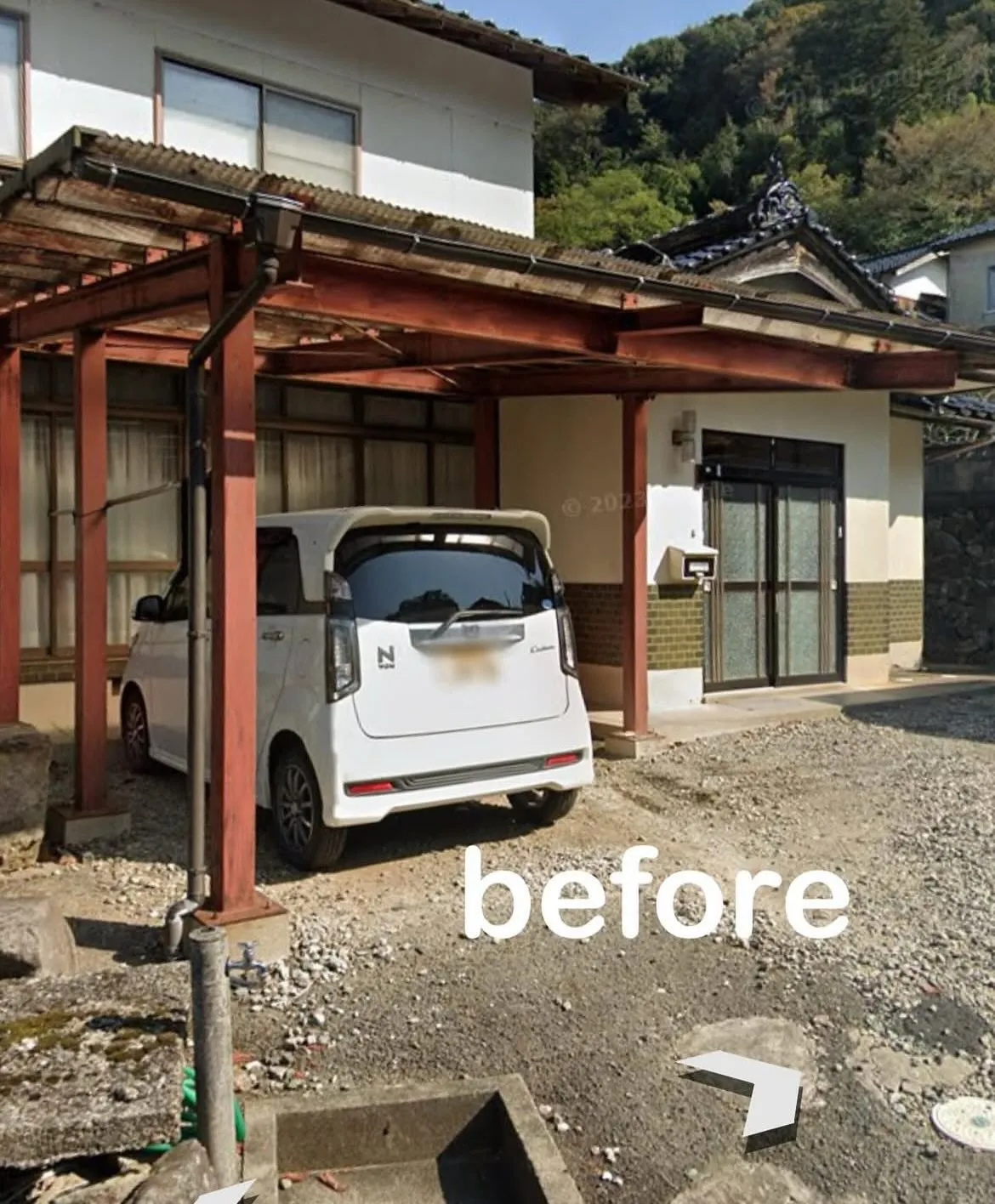 【豊岡市｜カーポート屋根張り替え工事】