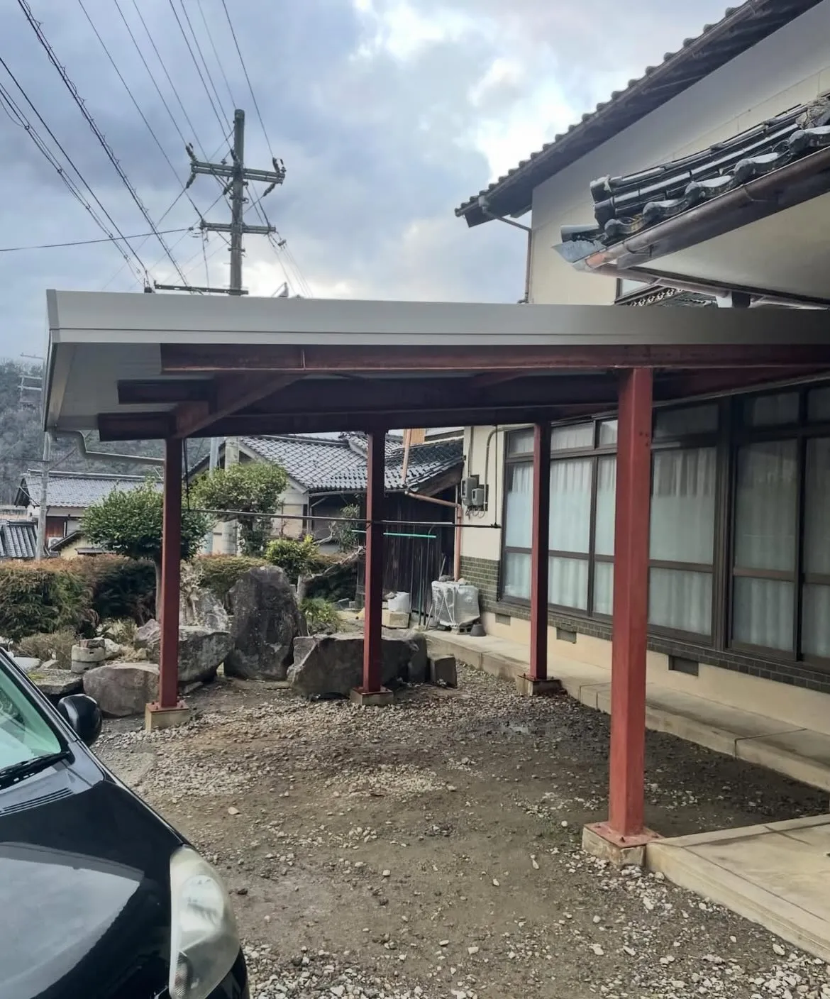 【豊岡市｜カーポート屋根張り替え工事】