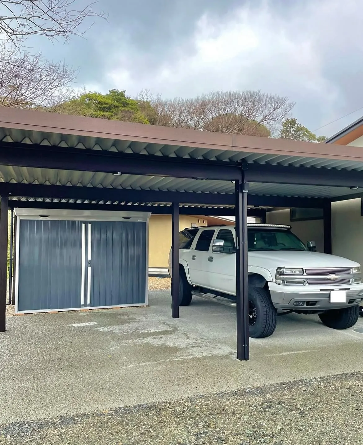 shobi.0916【京丹後市 カーポート・物置工事】