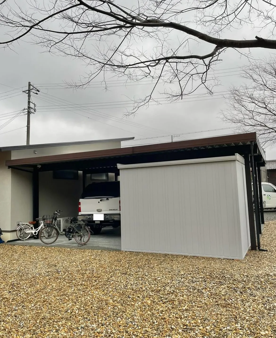 shobi.0916【京丹後市 カーポート・物置工事】