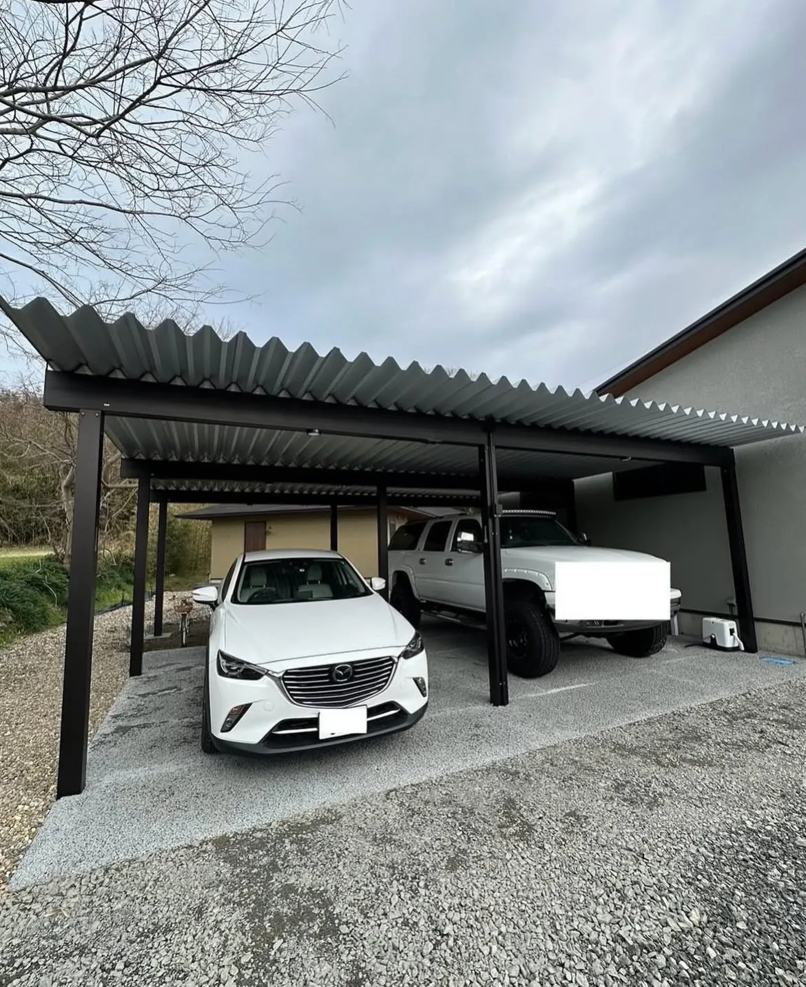 shobi.0916【京丹後市 カーポート・物置工事】