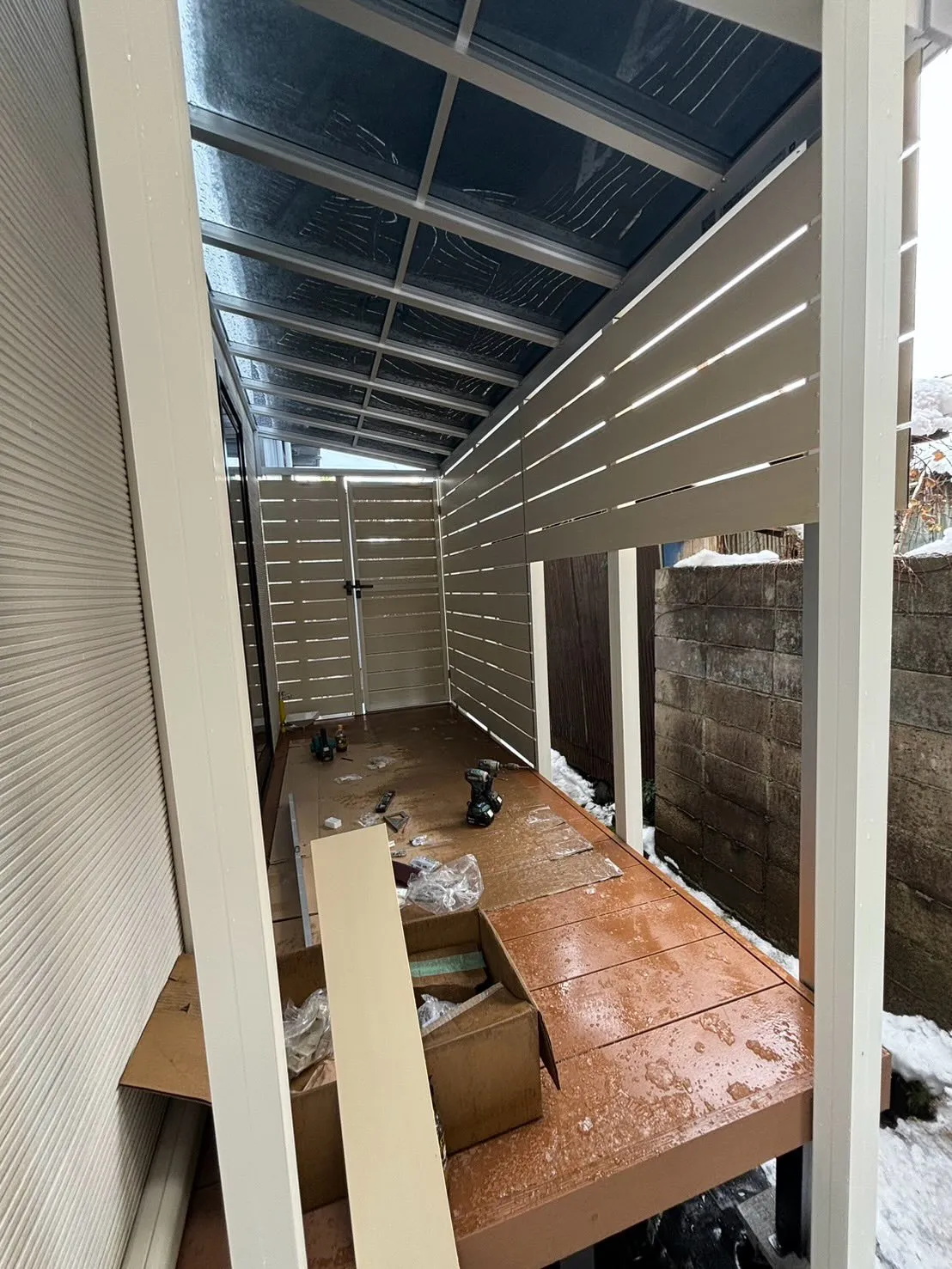 【豊岡市内 テラス工事】