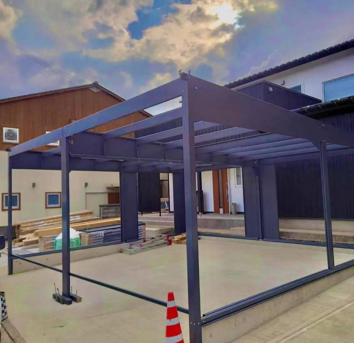 【香美町 ガレージ工事】