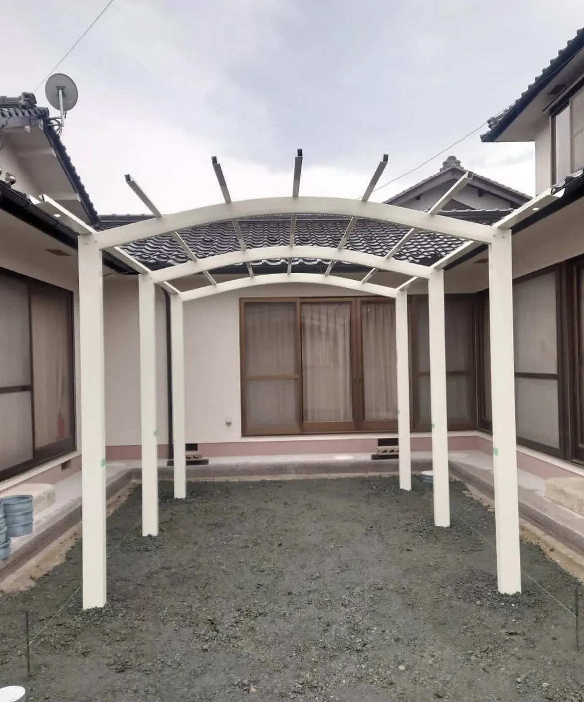 【朝来市 カーポート工事】