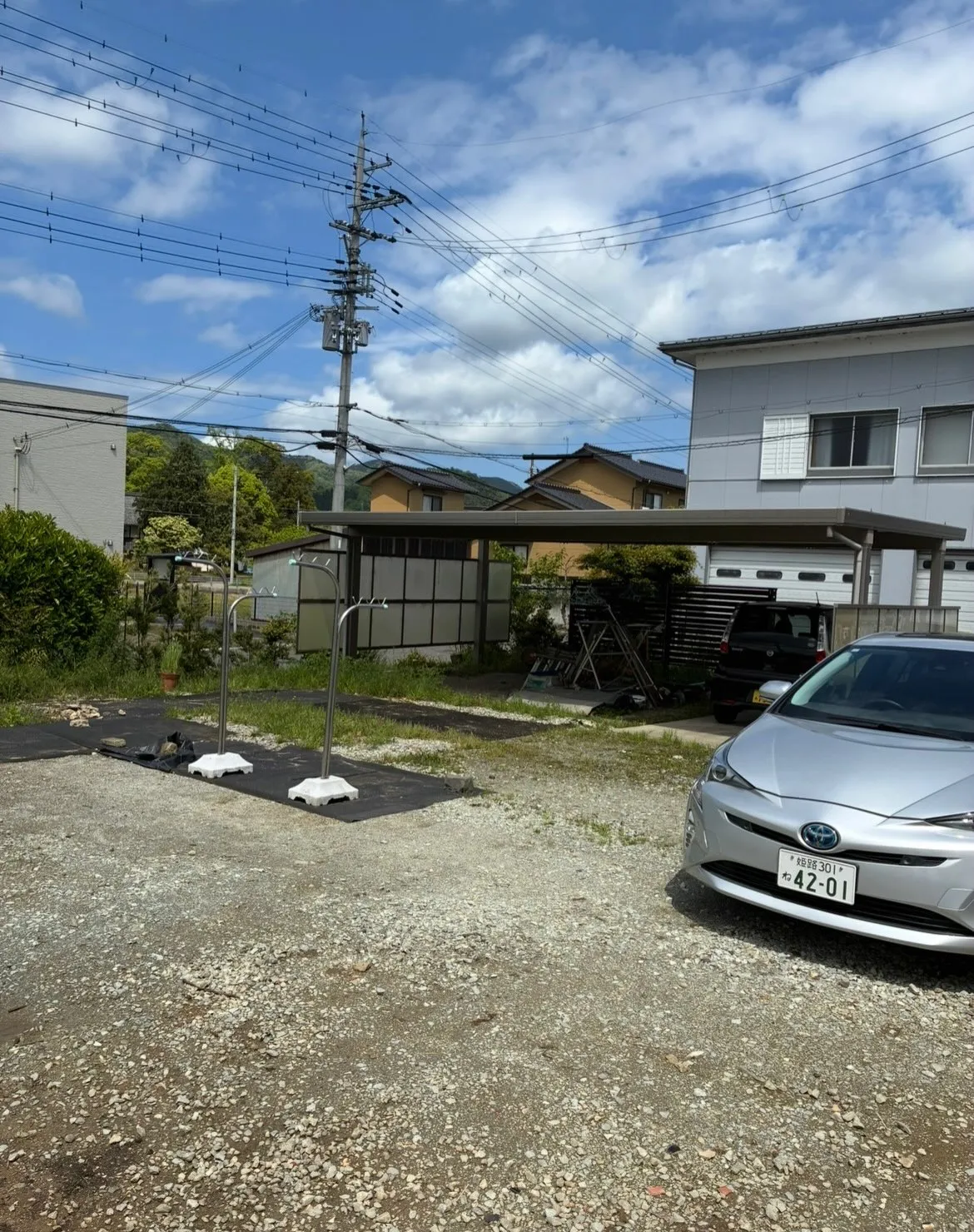 「豊岡市 雑草管理の手間を減らして、使いやすい駐車スペースへ...
