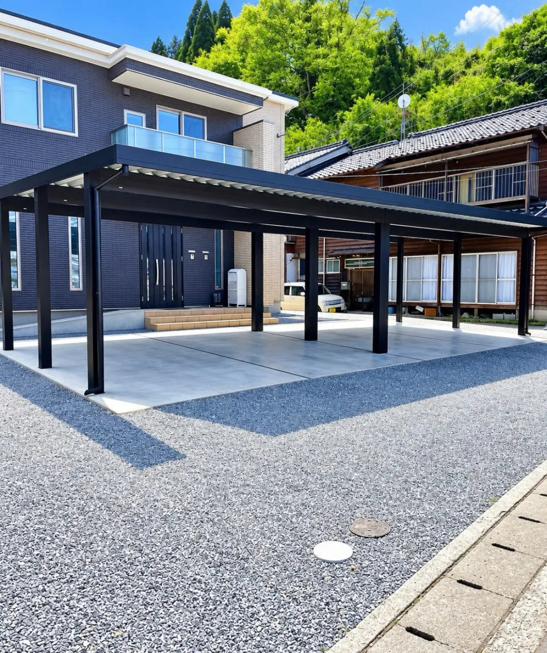 【香美町 カーポート工事】