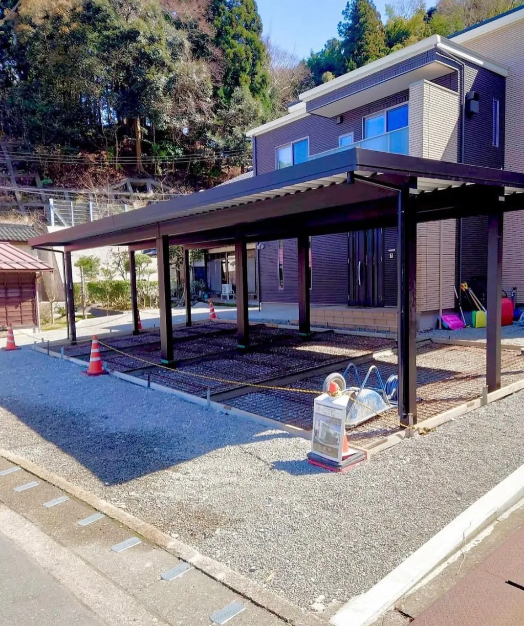 【香美町 カーポート工事】